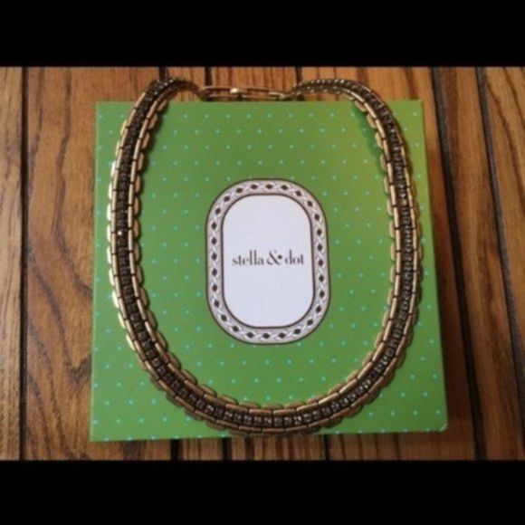 Stella & Dot Jolie Sparkle Chain Necklace gold - Picture 6 of 9